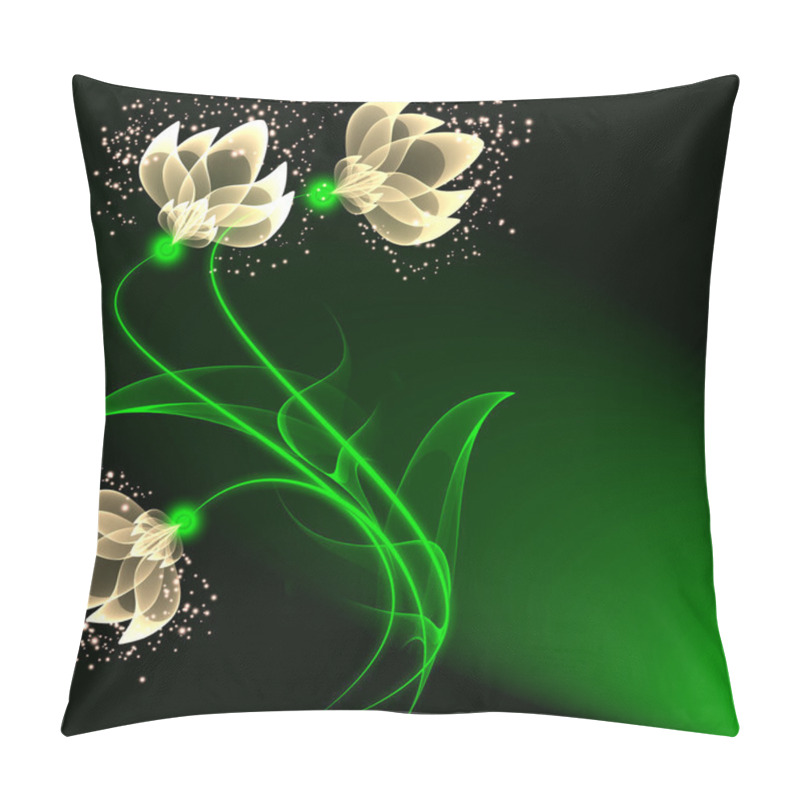 Personality  Magic Transparent Flowers Pillow Covers