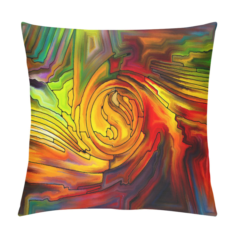 Personality  Stained Glass Composition Pillow Covers