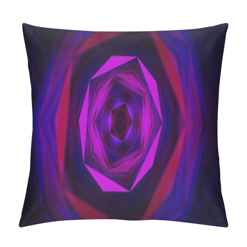 Personality  A Purple And Red Vortex With A Black Background Pillow Covers