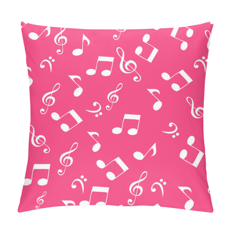 Personality  Abstract Music Seamless Pattern Background Vector Illustration F Pillow Covers