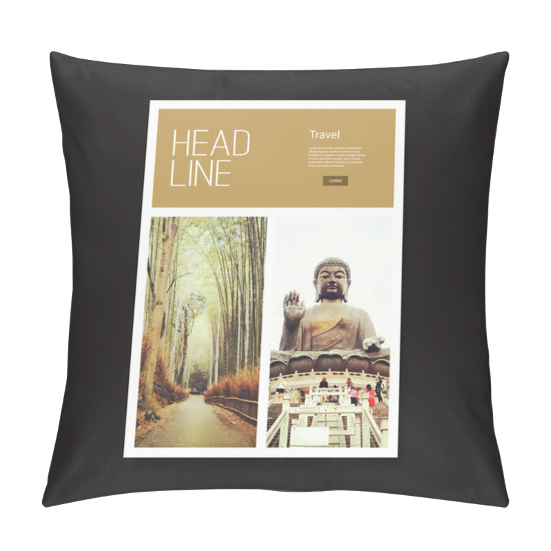 Personality  Flyer Or Cover Design With Oriental Theme Pillow Covers