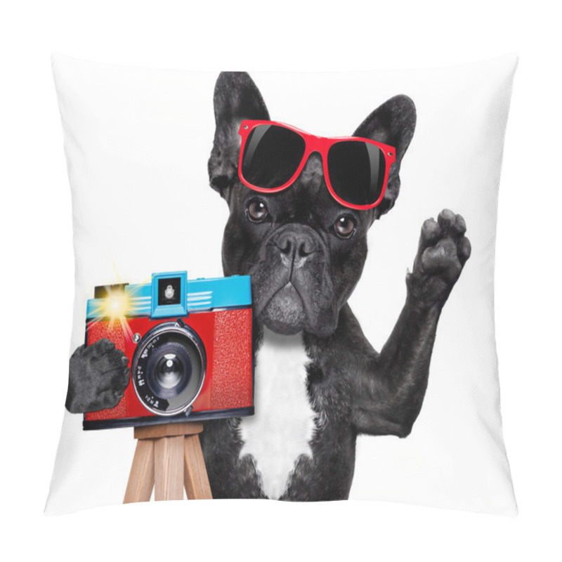 Personality  Photographer Dog Camera Pillow Covers