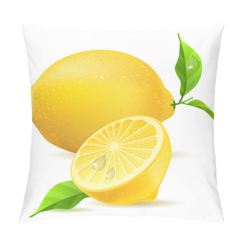 Personality  Realistic Lemon And Half Pillow Covers