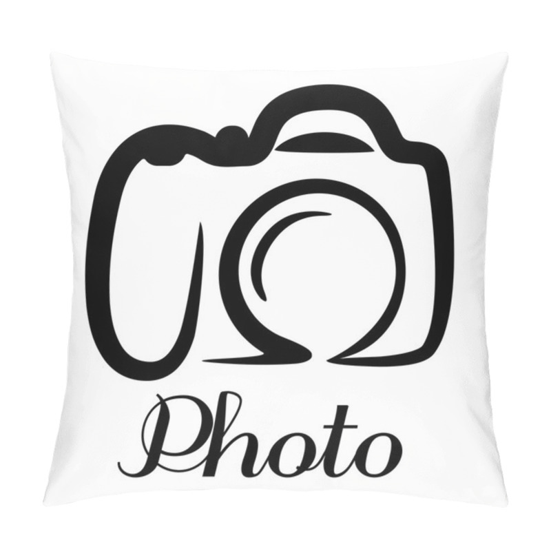 Personality  Photo Camera Emblem Pillow Covers