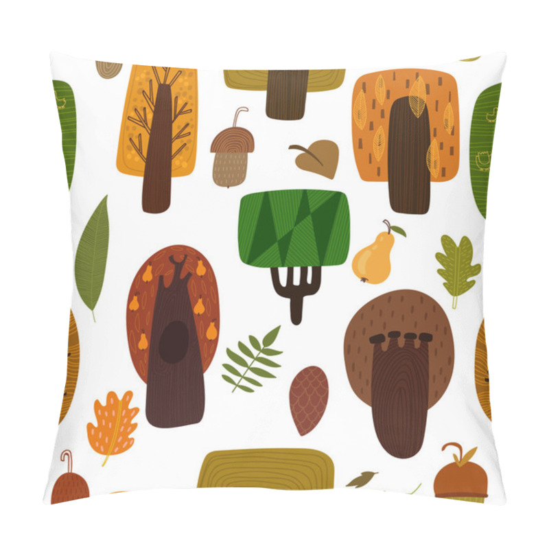 Personality  Forest Seamless Pattern Pillow Covers