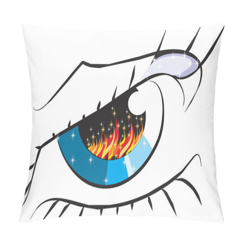 Personality  Fire Eye Pillow Covers