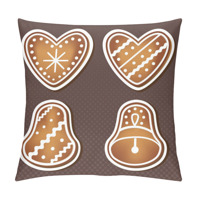 Personality  Christmas Cookies. Vector Illustration.  Pillow Covers