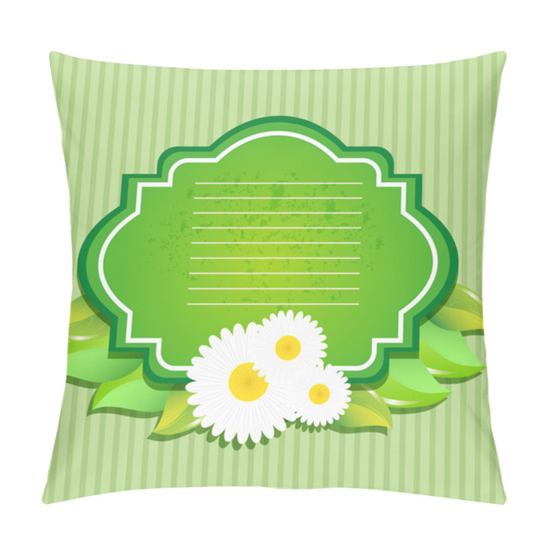 Personality  Greeting Card With Flowers. Vector. Pillow Covers