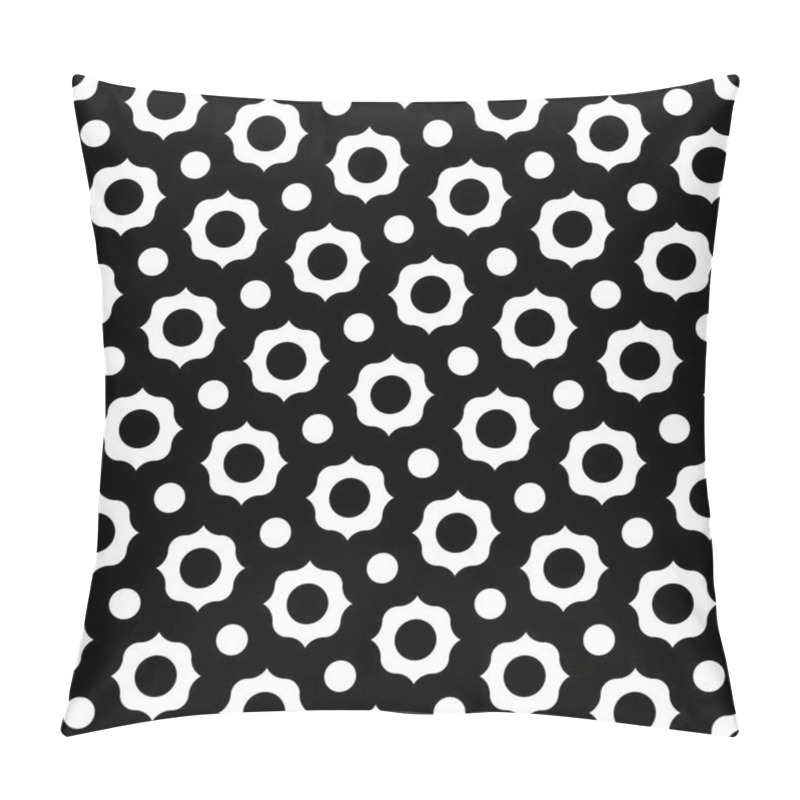 Personality  Vector Modern Seamless Geometry Pattern , Black And White Abstract Geometric Background, Pillow Print, Monochrome Retro Texture, Hipster Fashion Design Pillow Covers