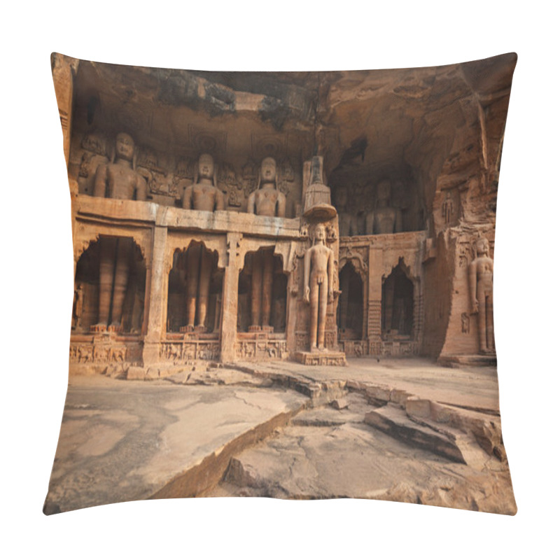 Personality  Statues Of Jain Thirthankaras Pillow Covers