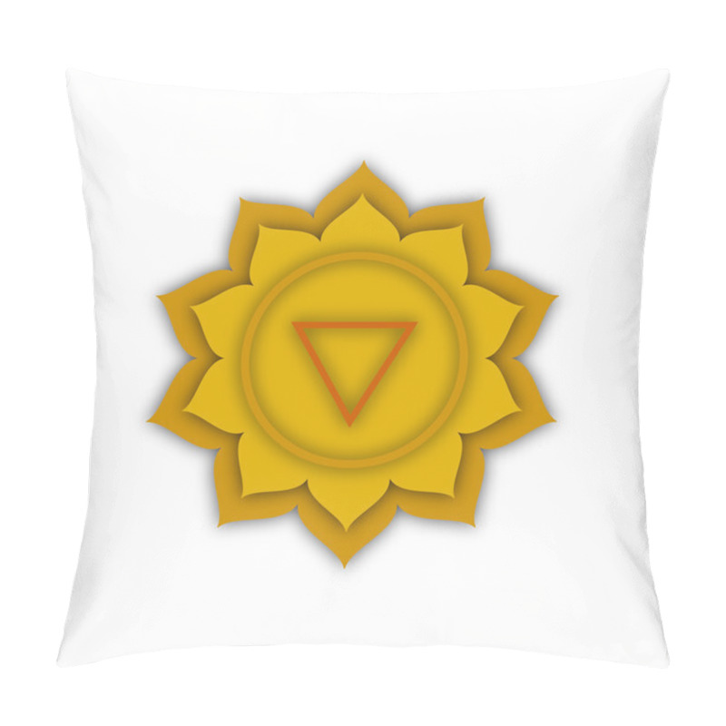 Personality  The Image Of The Heart Chakra, Vector Illustration Pillow Covers