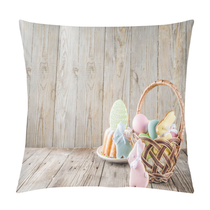 Personality  Easter Holiday Greetings Background Pillow Covers