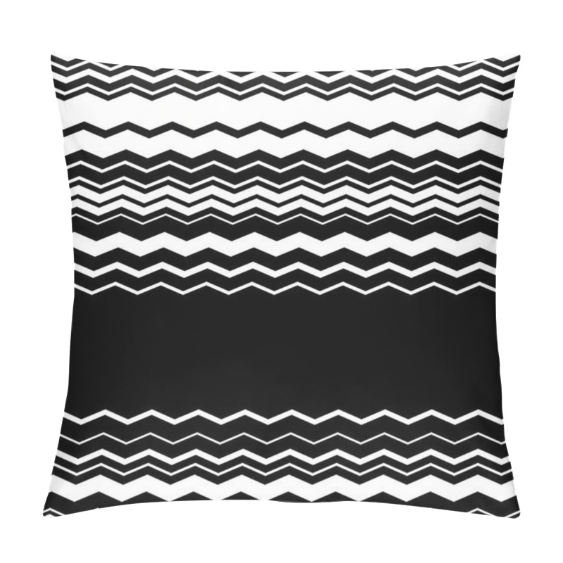 Personality  Wavy, Zig-zag Horizontal Parallel Lines.  Pillow Covers