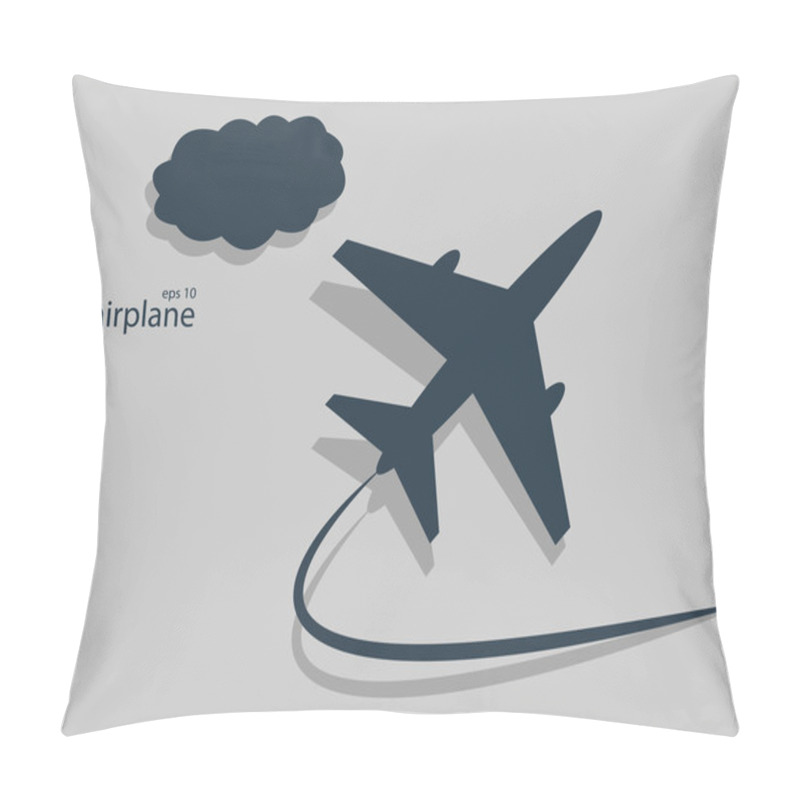 Personality  Aircraft. Vector Illustration Pillow Covers