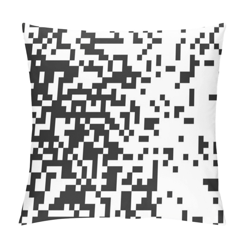 Personality  Squares Pixelated, Block Pixels Random Mosaic Pattern / Backgrou Pillow Covers