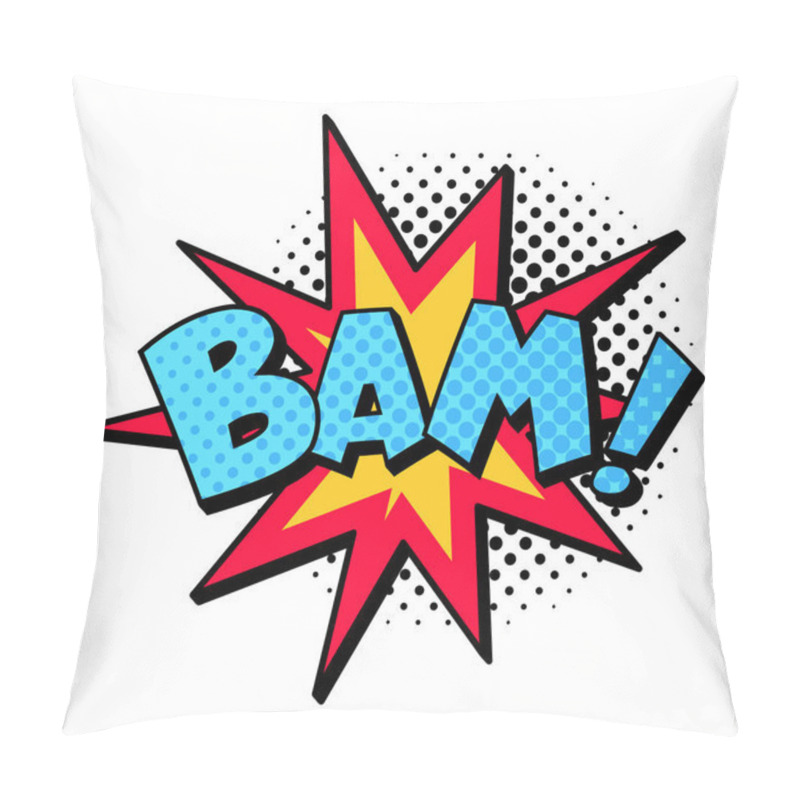 Personality  Bam Sound Of Explosion Bomb Or Dynamit Cloud For Magazine Pillow Covers