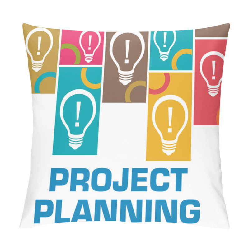 Personality  Project Planning Concept Image With Text And Bulb Symbols. Pillow Covers