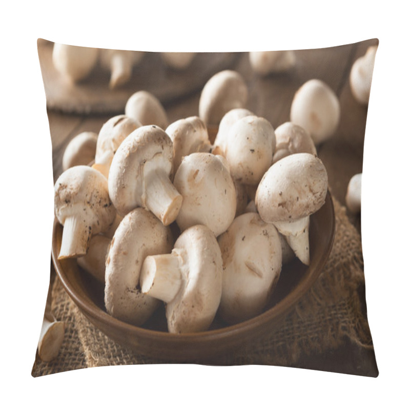 Personality  Raw Organic White Mushrooms Pillow Covers