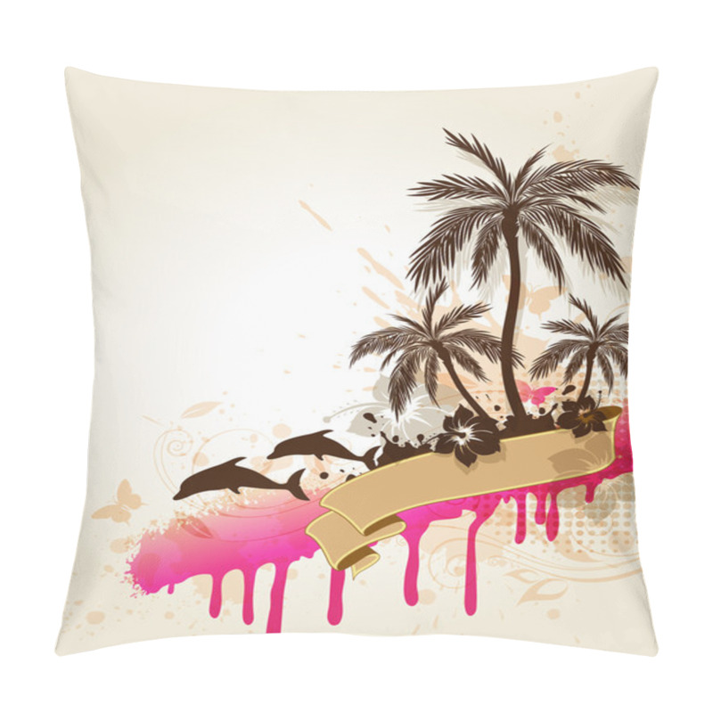 Personality  Summer Tropical Background Pillow Covers