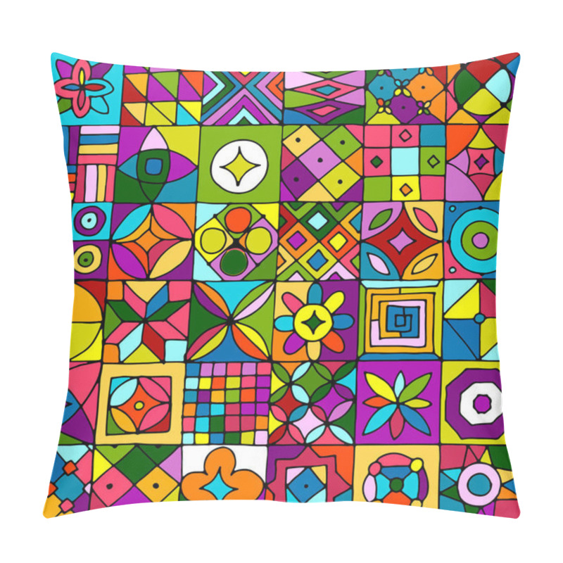 Personality  Abstract Geometric Seamless Pattern For Your Design Pillow Covers