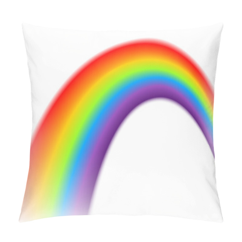 Personality  Rainbow On Isolated Background Pillow Covers