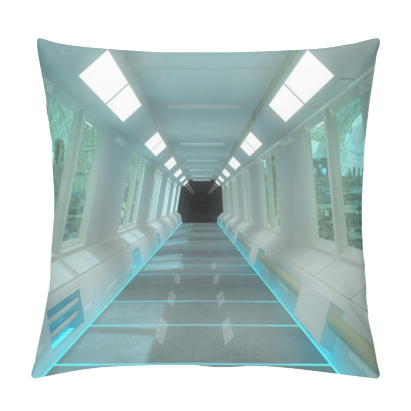 Personality  Futuristic Corridor Pillow Covers