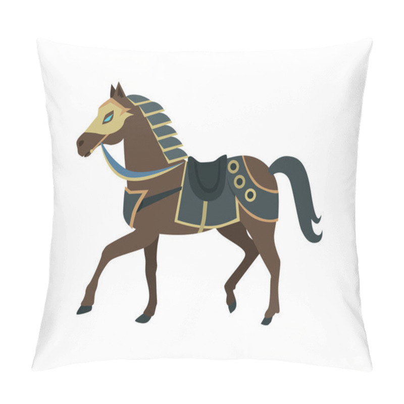 Personality  Knight S War Horse Pillow Covers