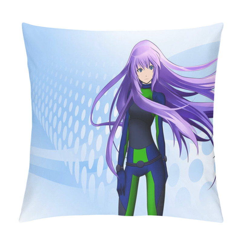 Personality  Futuristic Anime Girl Pillow Covers