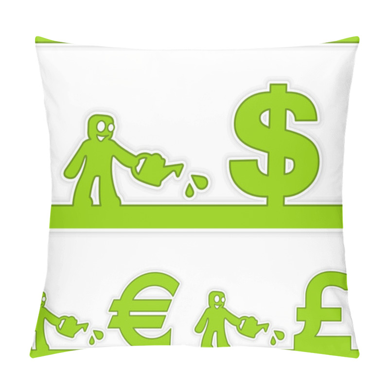 Personality  Human And Money Signs Pillow Covers