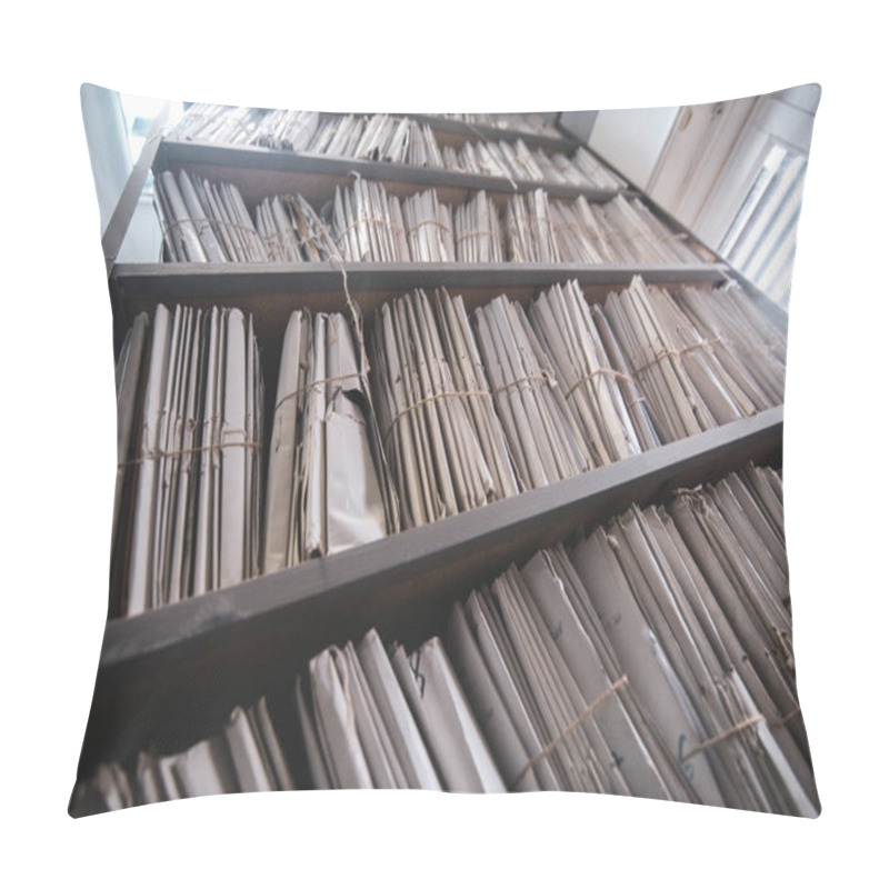 Personality  Old Papers, Books And Documents Containing Historical Archives Pillow Covers