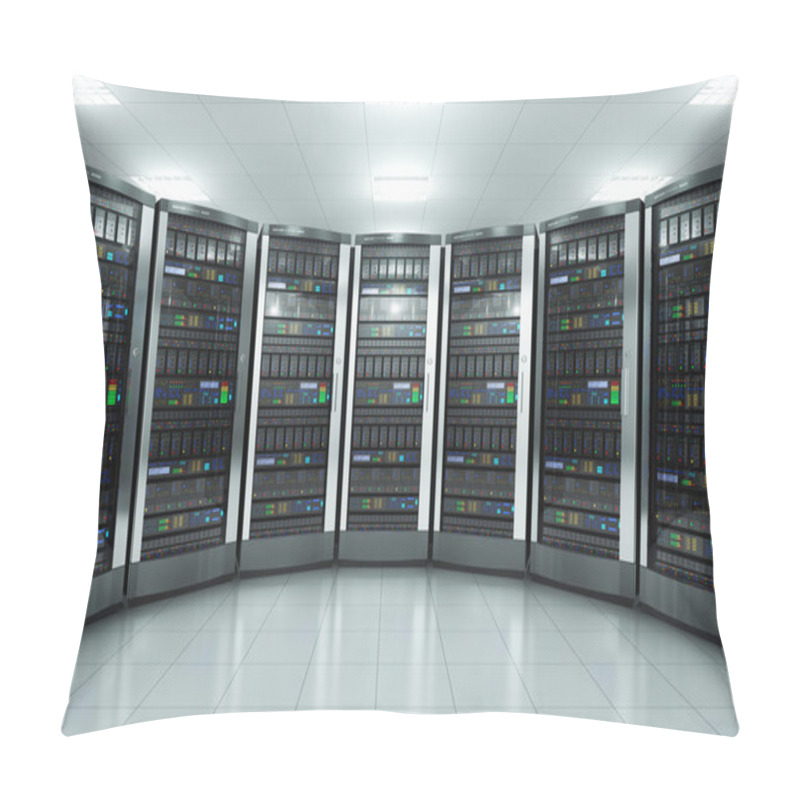 Personality  Server Room In Datacenter Pillow Covers