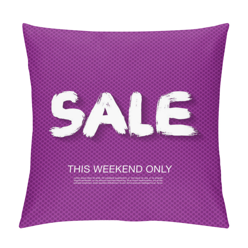 Personality  Sale. Discounts. Vector Banner Pillow Covers