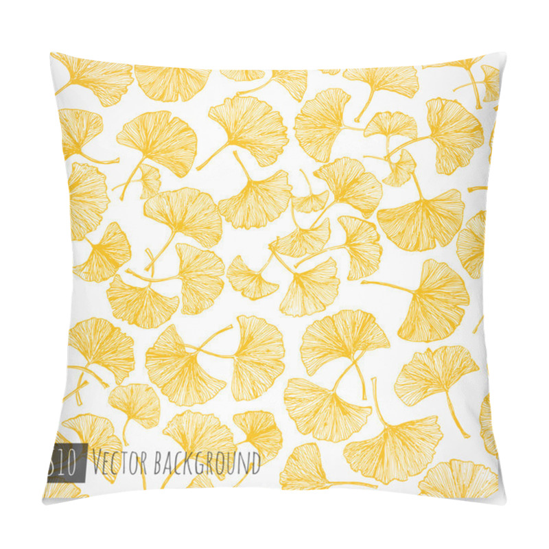 Personality  Ginkgo Leaves Texture Pillow Covers