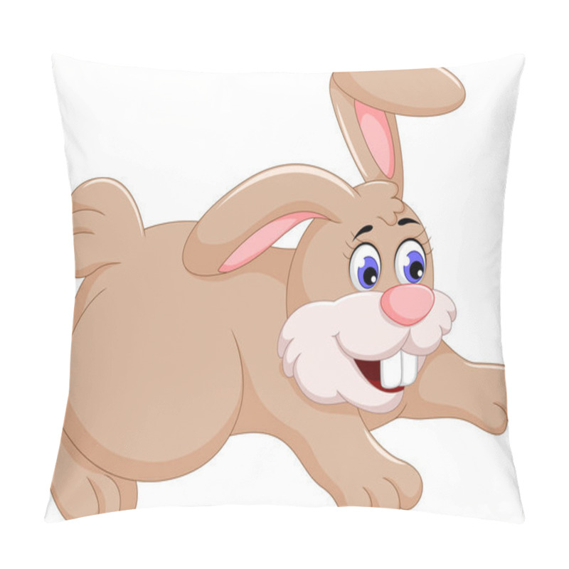 Personality  Funny Rabbit Cartoon Jumping Pillow Covers