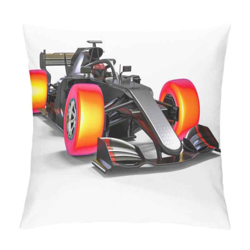 Personality  3D Render Image Of A Front Of A Race Car Representing Car Development  Pillow Covers