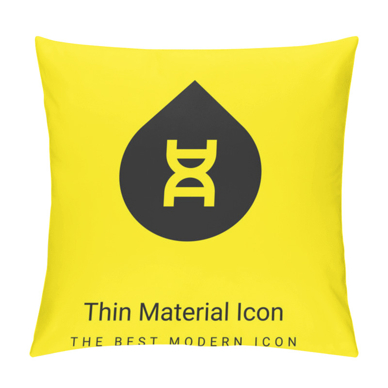 Personality  Blood Minimal Bright Yellow Material Icon Pillow Covers