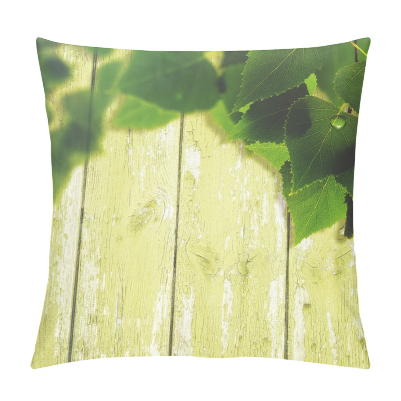 Personality  Summer Foliage And Wooden Fence Pillow Covers