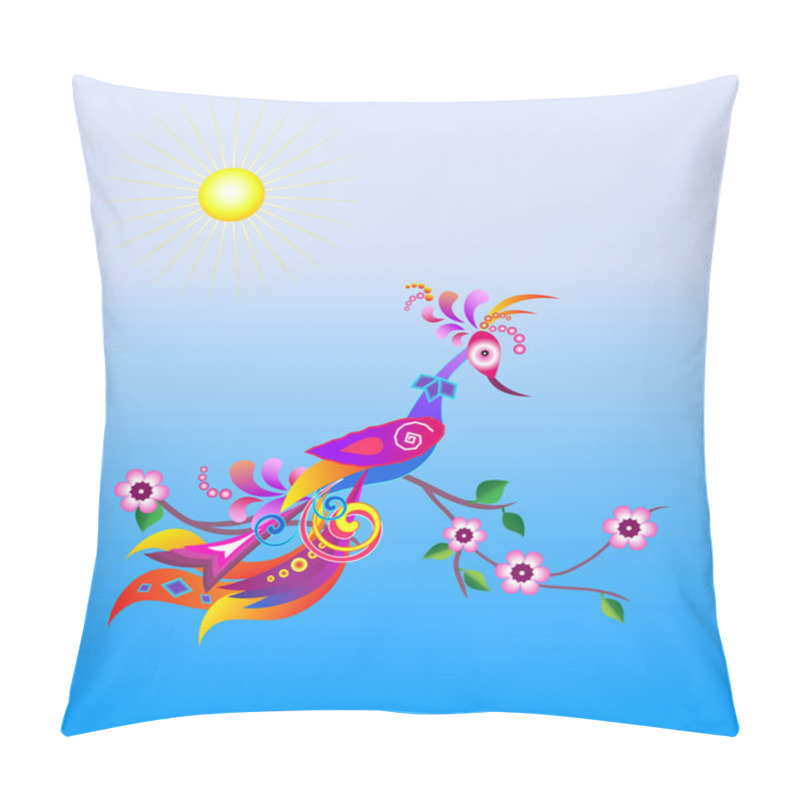 Personality  Bird On A Blossoming Branch Pillow Covers