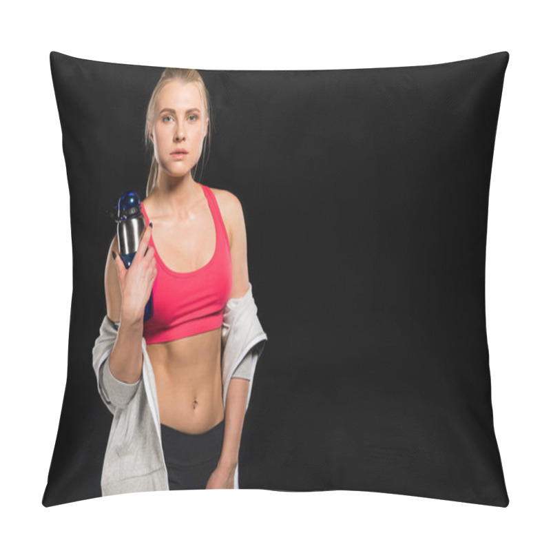 Personality  Woman In Sports Clothing Pillow Covers