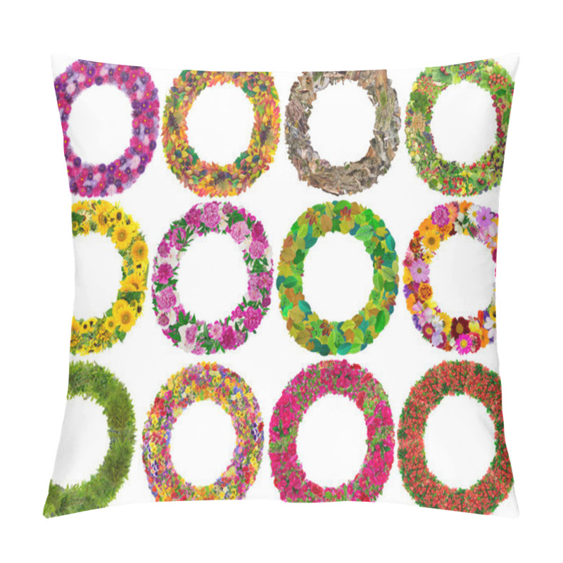 Personality  Frames From  Flowers Isolated Pillow Covers