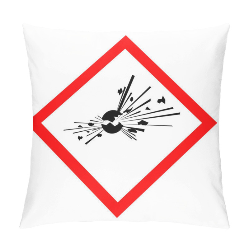 Personality  Pictogram For Explosive Substances Pillow Covers