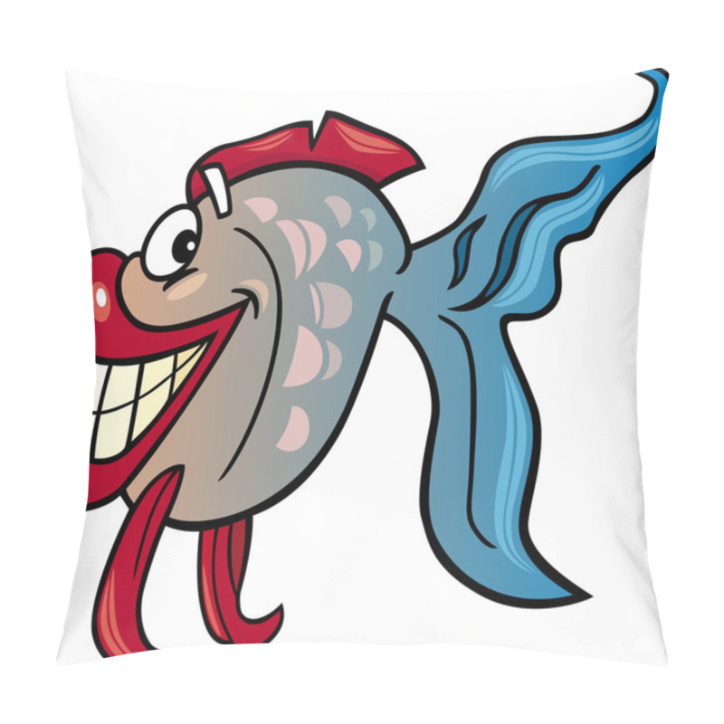 Personality  Fish Cartoon Illustration Pillow Covers