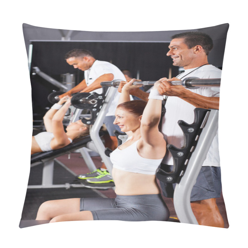 Personality  Fitness Women And Personal Trainers Pillow Covers