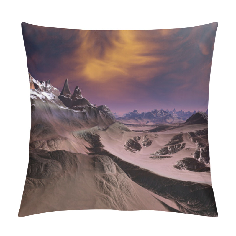 Personality  3d Rendered Fantasy Alien Planet - Illustration Pillow Covers