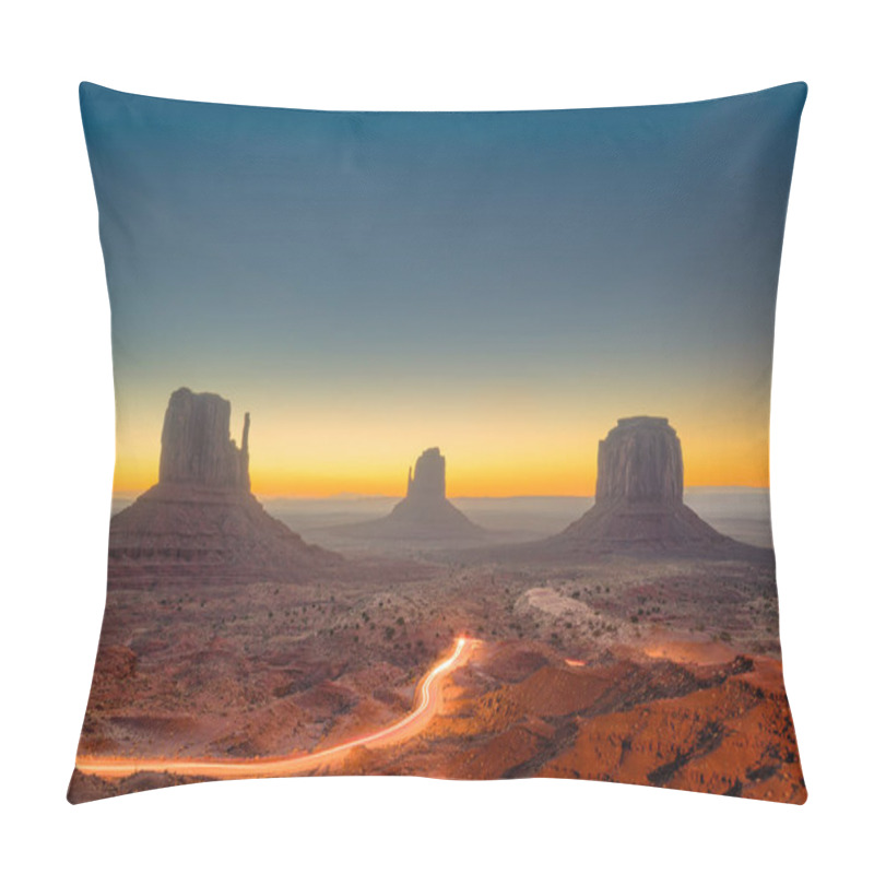 Personality  Monument Valley, Arizona, USA At Dawn. Pillow Covers