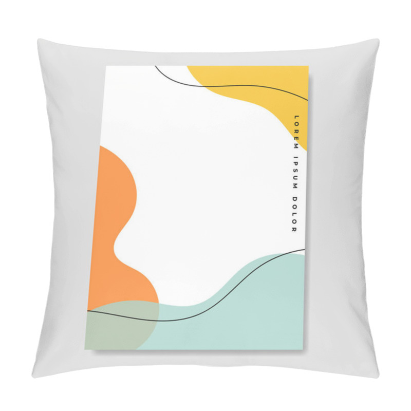 Personality  Abstract Backgrounds. Hand Drawing Various Shapes And Doodle Objects. Trendy Modern Contemporary Vector Illustration. Every Background Is Isolated. Pastel Color Pillow Covers