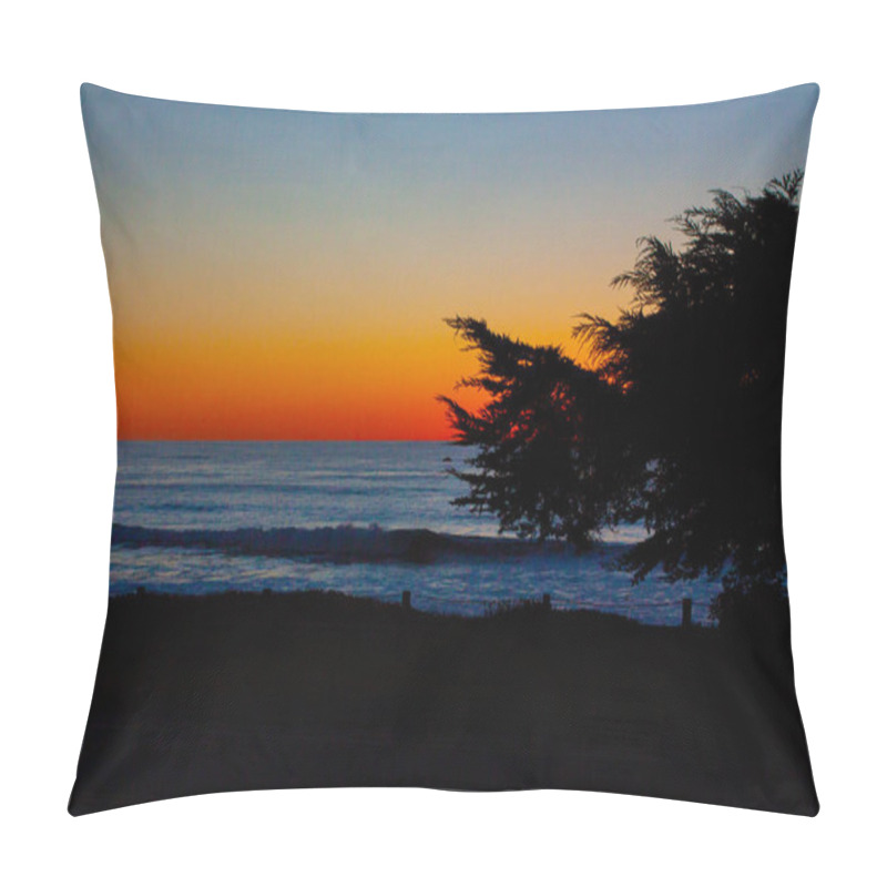 Personality  Vibrant Sunset In Cambria, CA Pillow Covers