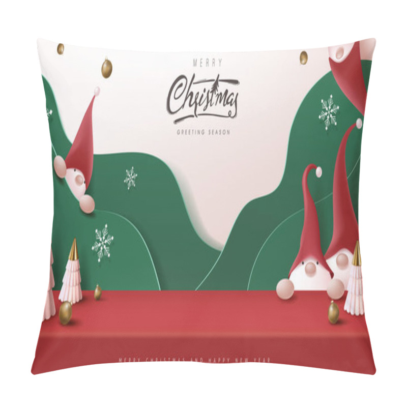 Personality  Merry Christmas Banner Studio Table Room Product Display  Pillow Covers