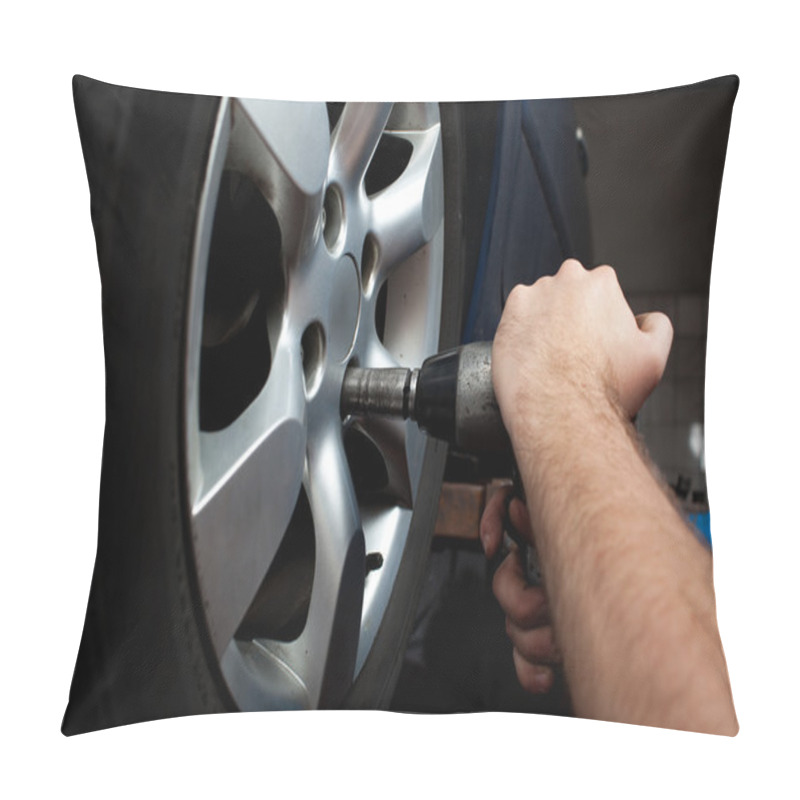 Personality  Changing Wheel On Car Pillow Covers