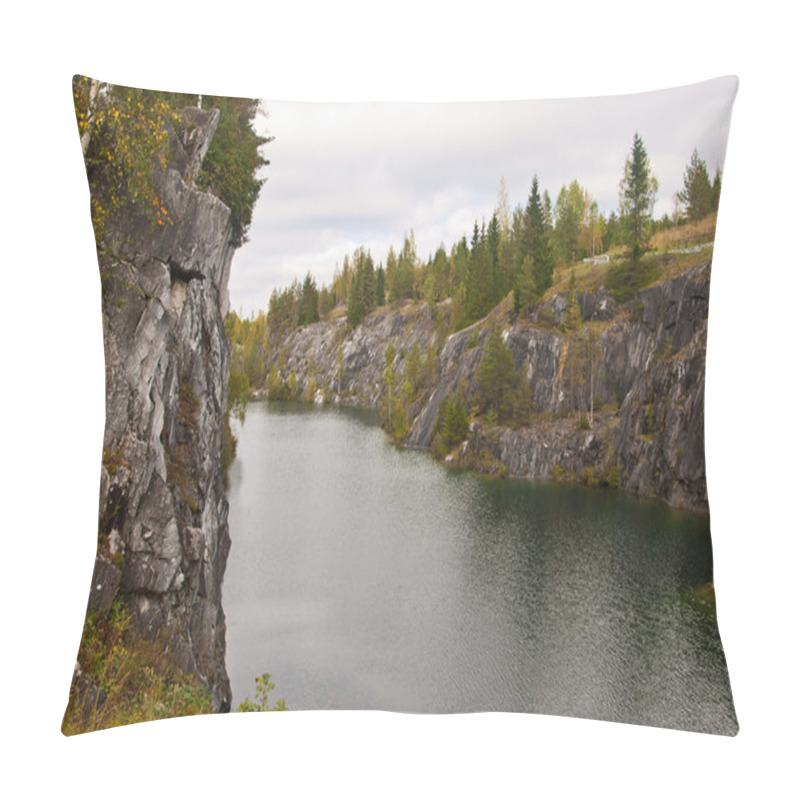 Personality  Forest Lake In The Rocks Pillow Covers